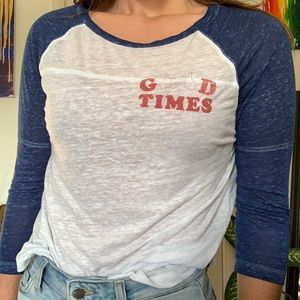 Good times baseball tee
